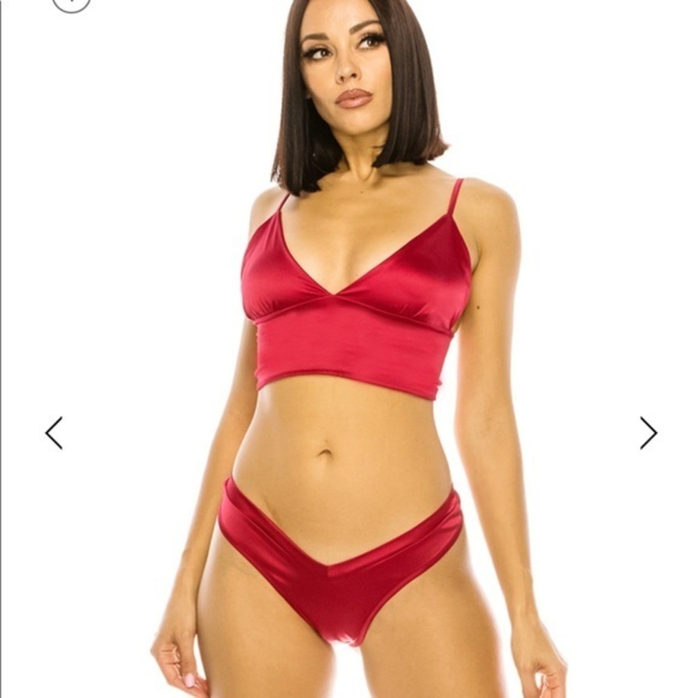 Satin Lingerie  Set